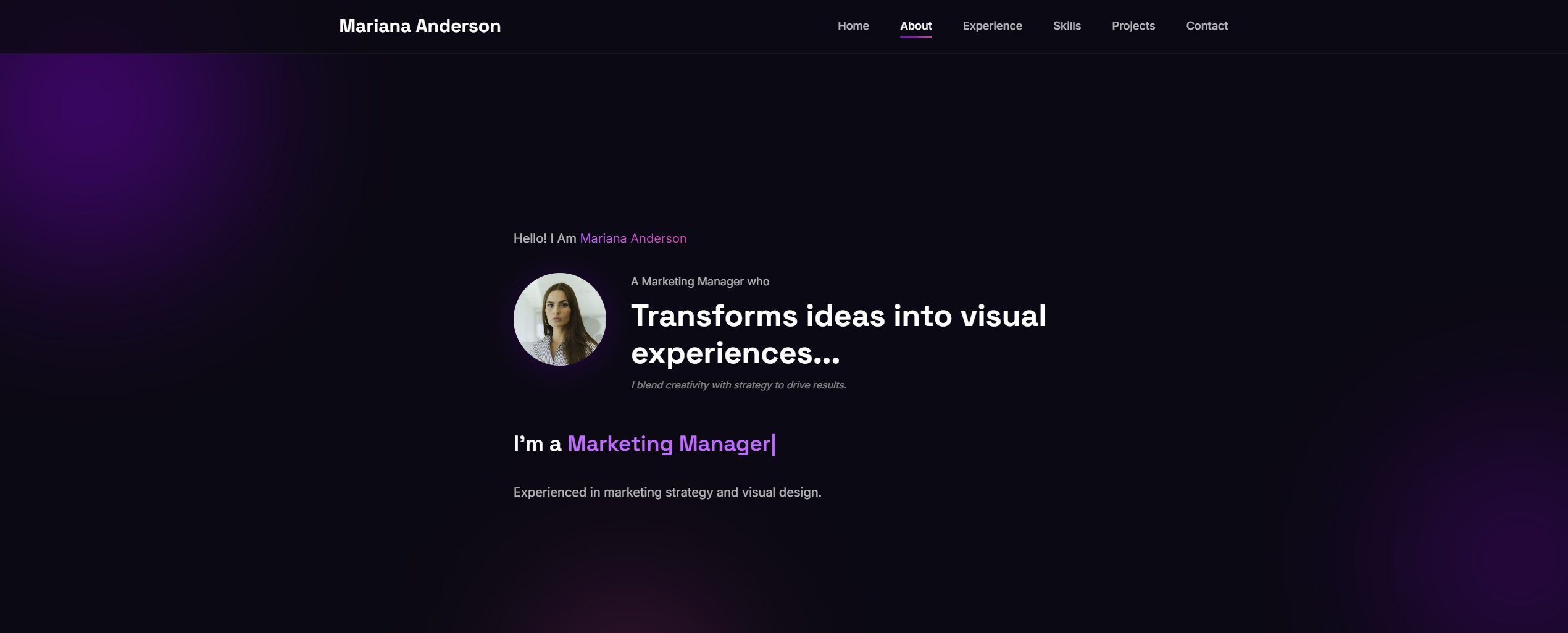 Sample Portfolio